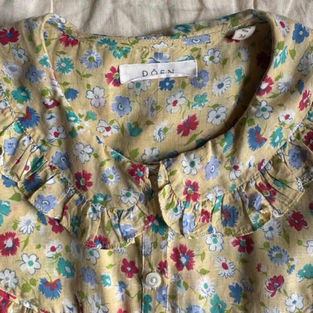 Size medium DÔEN Prairie Top - Tasha Garden Print - Picture 5 of 10